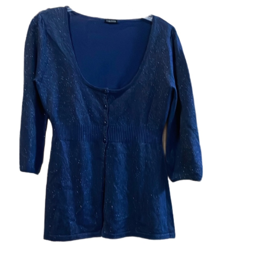 ⭐️Maurice’s blue sparkle cardigan sweater size small